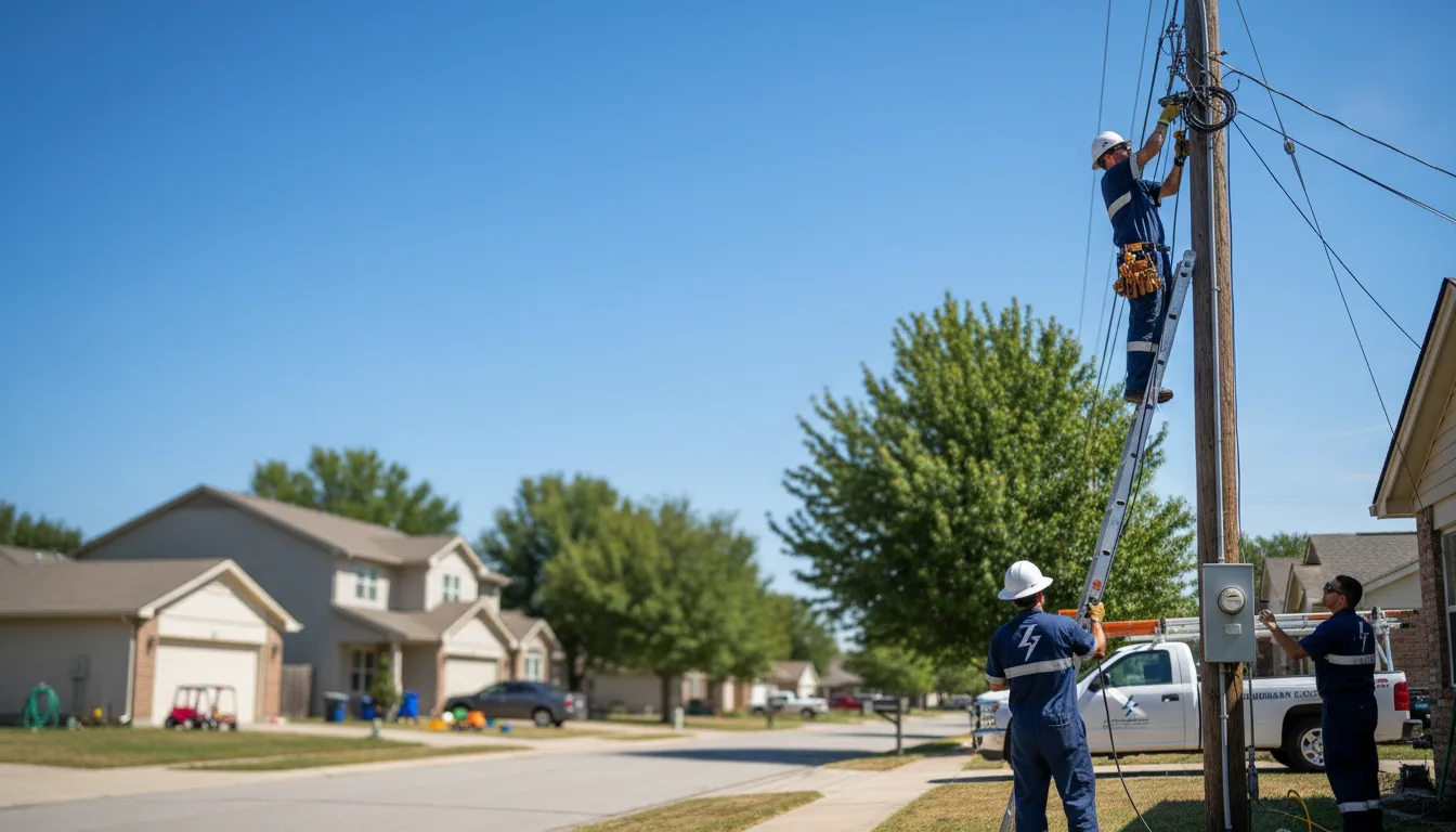 Residential electrician providing installation services in Mason, IL